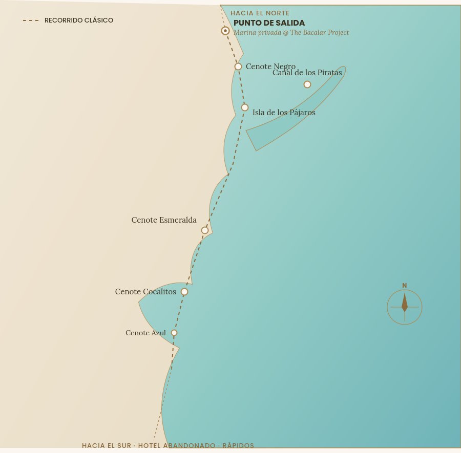 Mapa del recorrido clásico